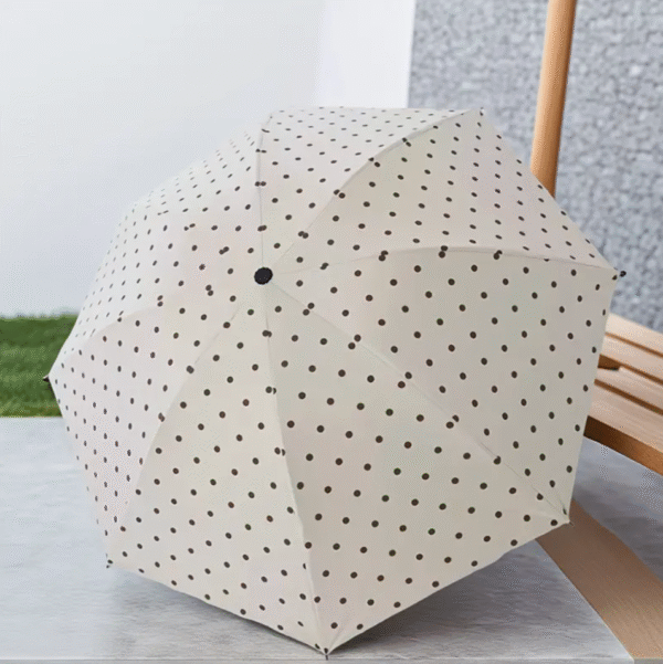 French Polka Dot Automatic Umbrella