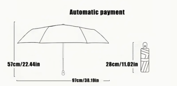 French Style Good Luck Automatic Umbrella