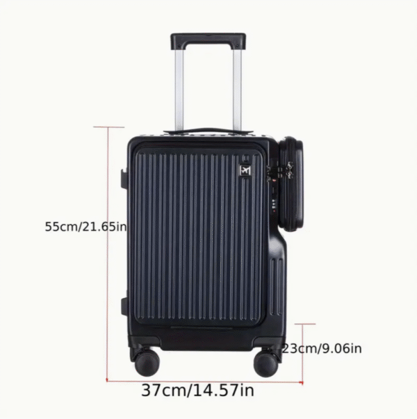 Screenshot 2025-10-30 at 15.24.50 Black 20 Inch Carry On Suitcase with Side Pocket