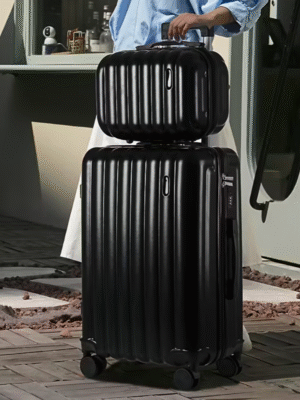 Black 20 Inch Expandable Luggage with TSA Lock plus Mini Luggage Bag