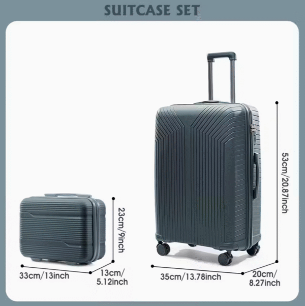 Frog Green Universal Wheel Travel Suitcase Set