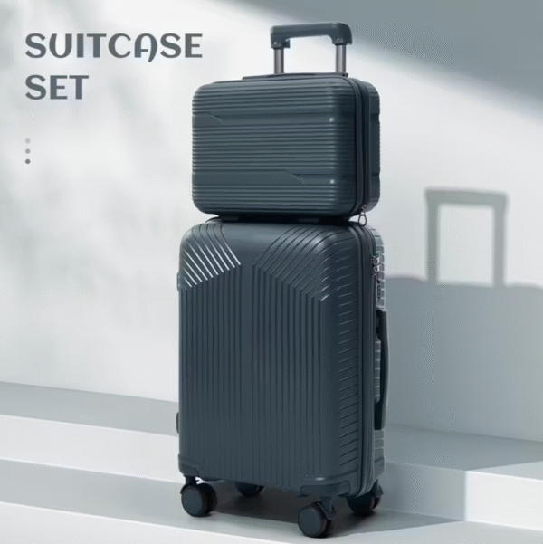 Frog Green Universal Wheel Travel Suitcase Set