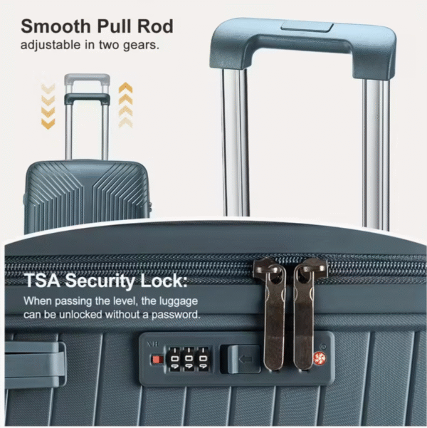 Frog Green Universal Wheel Travel Suitcase Set