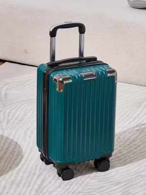 Forest Green 16 Inch Lightweight ABS Hardshell Suitcase with Spinner Wheels