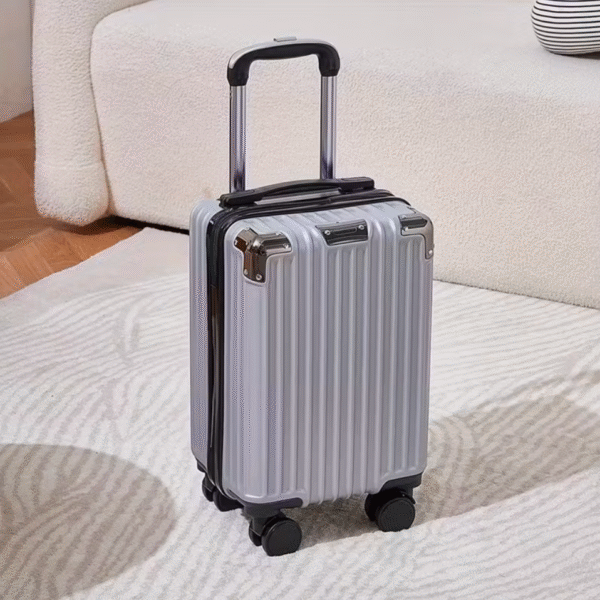 Screenshot 2025-10-30 at 18.28.38 Silvish Grey 16 Inch Lightweight ABS Hardshell Suitcase with Spinner Wheels