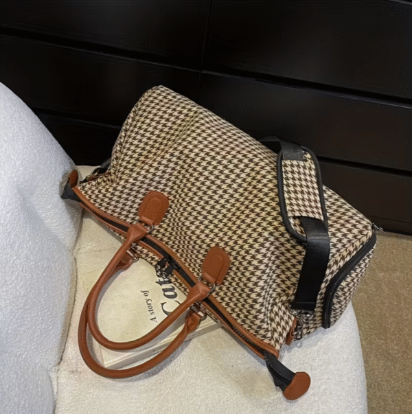 Screenshot 2025-10-31 at 19.08.25 Large Capacity Houndstooth Travel Sports Bag
