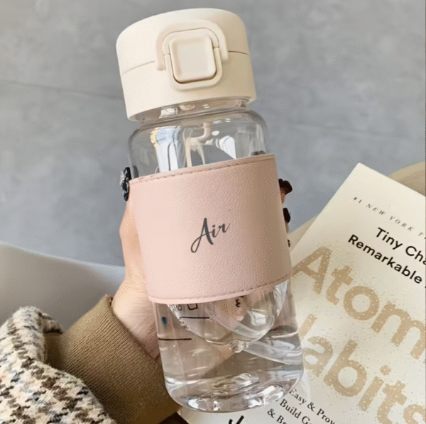 Screenshot 2025-11-04 at 10.43.11 Portable Sports Handle Water Bottle with Pink Leather Cover