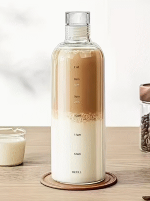 750ml BPA Free Water Bottle with Time Markers